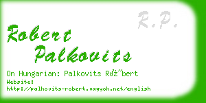 robert palkovits business card